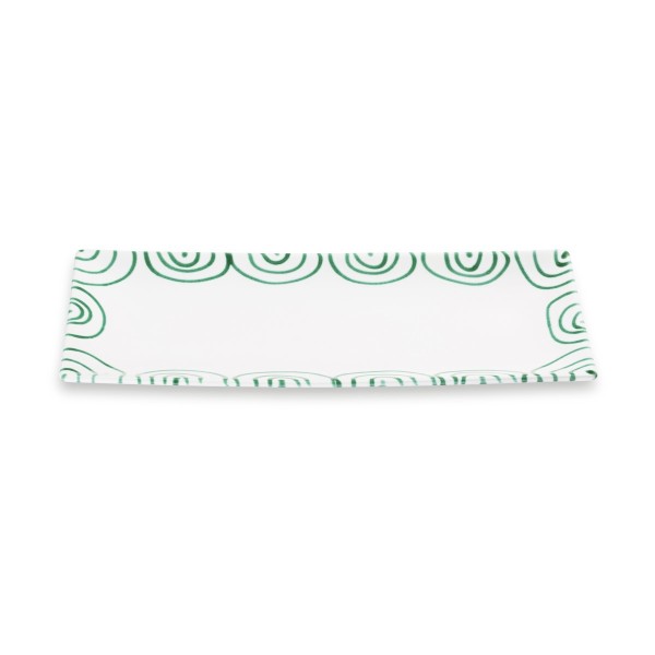 Gmundner Grüngeflammt 0100PLRE36 Platte rechteckig (36x15cm)