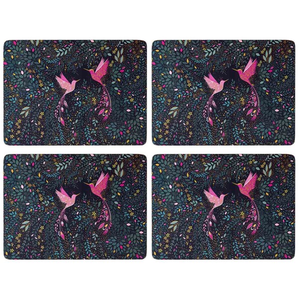 Portmeirion Sara Miller India X0010549222 Platzsets 30x23cm - Set 4tlg. - Hummingbird Paradise