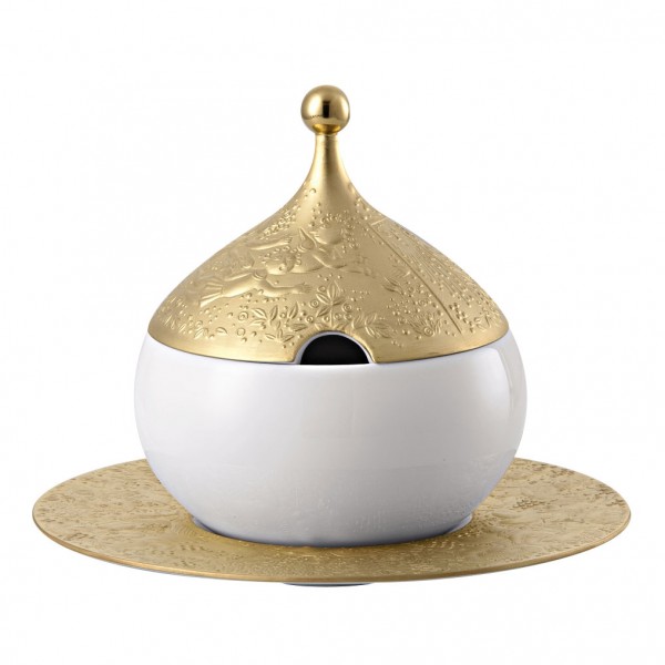 Rosenthal Studio Line Zauberflöte Sarastro Sauciere 3-tlg. (= mit Untersetzer) 0,55 Ltr.