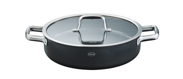Rösle Ebonic 911065 Servierpfanne Ø 28 cm mit Glasdeckel