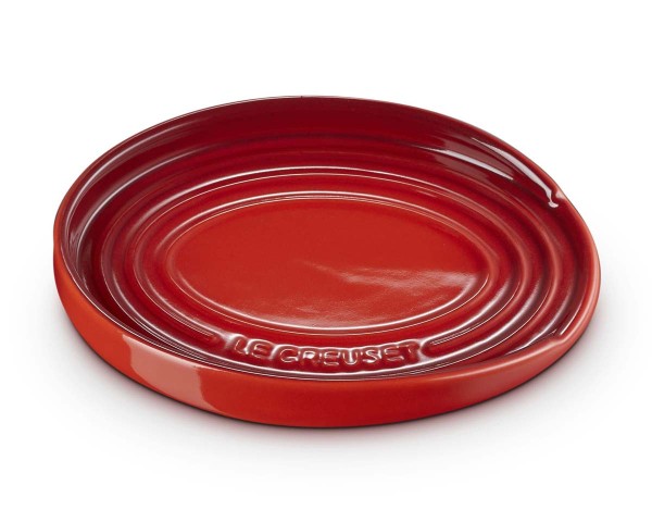 Le Creuset Steinzeug 71507150600099 Löffelablage oval 16cm - Kirschrot