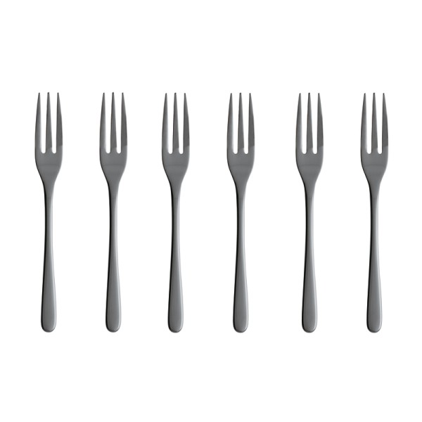 Sambonet Taste PVD Schwarz 52553BA5 Set 6tlg. Kuchengabeln