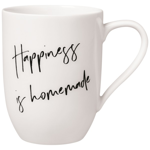 Villeroy &amp; Boch Statement 10-1621-9671 Becher mit Henkel Happiness is homemade 0,34 l