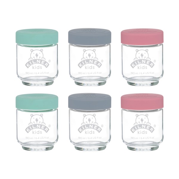 Kilner Babyglas 0025.017 Babygläser, 6 x 190ml