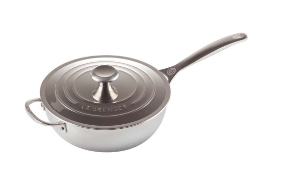 Le Creuset 3-Ply Plus 96601424001700 Sautépfanne mit Deckel 24cm - Antihaft