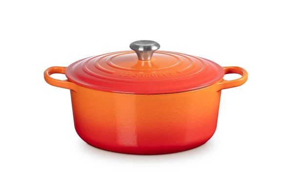 Le Creuset Gusseisen - Signature 21177280902430 Bräter rund 28cm 6,7L - Ofenrot