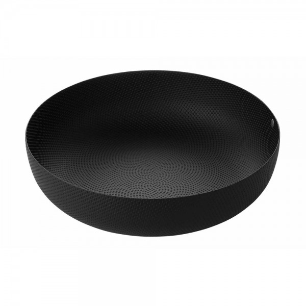 Alessi Schale schwarz mit Reliefdekor (JM17/24BT)
