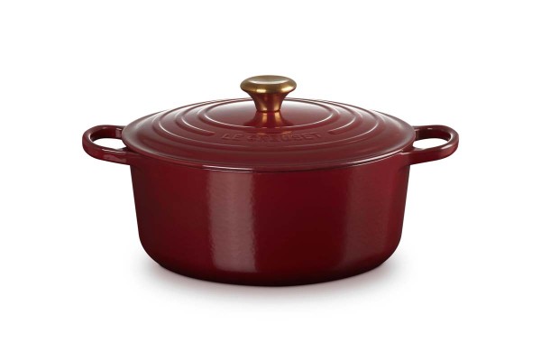 Le Creuset Gusseisen - Signature 21177289494441 Bräter rund 28cm 6,7L - Garnet