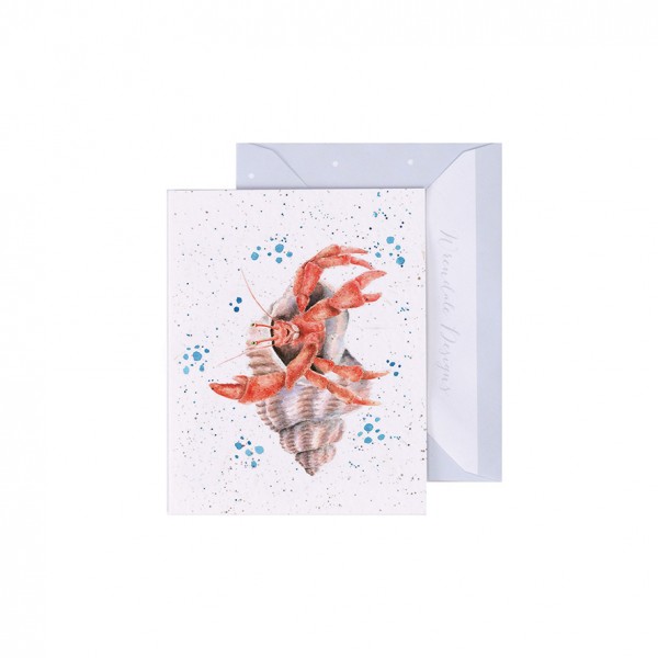 Wrendale Mini-Karten GE095 The Happy Crab