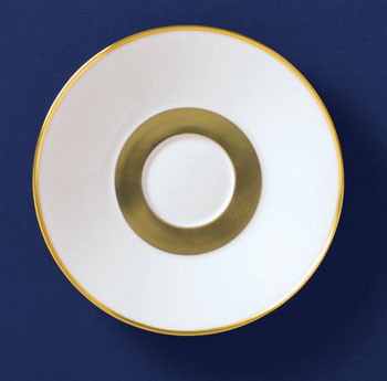 Fürstenberg Carlo dal Bianco, Oro Espresso-Untertasse UN 20117 13,5 cm