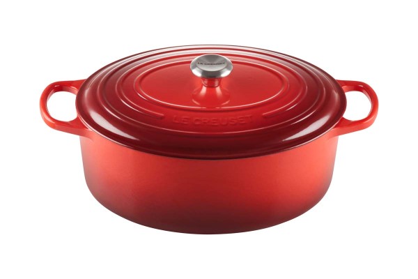 Le Creuset Kochgeschirr 21178350602430 Bräter Oval Signature 35cm - Kirschrot