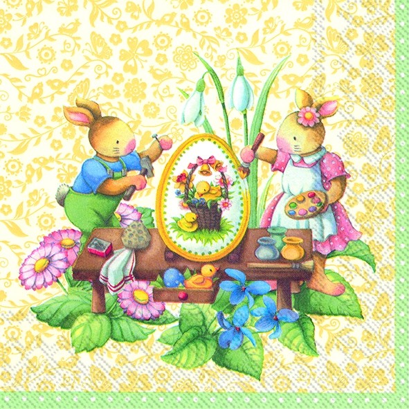 Villeroy und Boch Spring Awakening Lunch Servietten Easter Spring Fantasy (703000) 33 x 33 cm