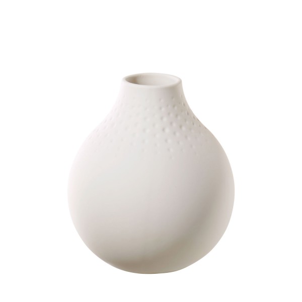 Villeroy &amp; Boch Manufacture Collier ?1016815516 blanc Vase Perle klein, Durchmesser 11 cm, Höhe 12