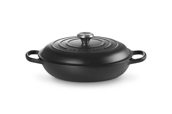 Le Creuset Gusseisen - Signature 21180300002430 Gourmet-Profitopf 30cm 3,5L - Schwarz Matt