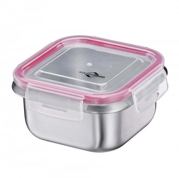 Küchenprofi Küchenaccessoires Lunchbox/Vorratsdose Edelstahl quadr. klein