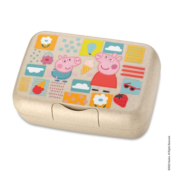 Koziol CANDY L Peppa Pig 8050713 Lunchbox mit Trennschale - Organic Sand