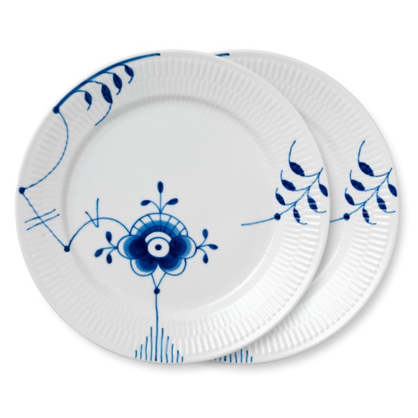Royal Copenhagen Blue Fluted Mega 1057103 Teller 27cm Dec. No. 2 Set 2tlg.