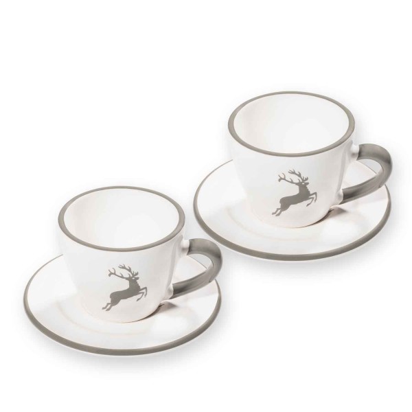 Gmundner Grauer Hirsch 0319STES02SET Espresso für 2