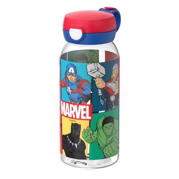 Mepal Campus 107485065395 Trinkflasche mit Klappdeckel 0,6l - Avengers