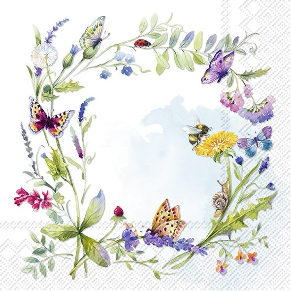 Ihr SPRING WREATH L 987500 Lunch-Servietten