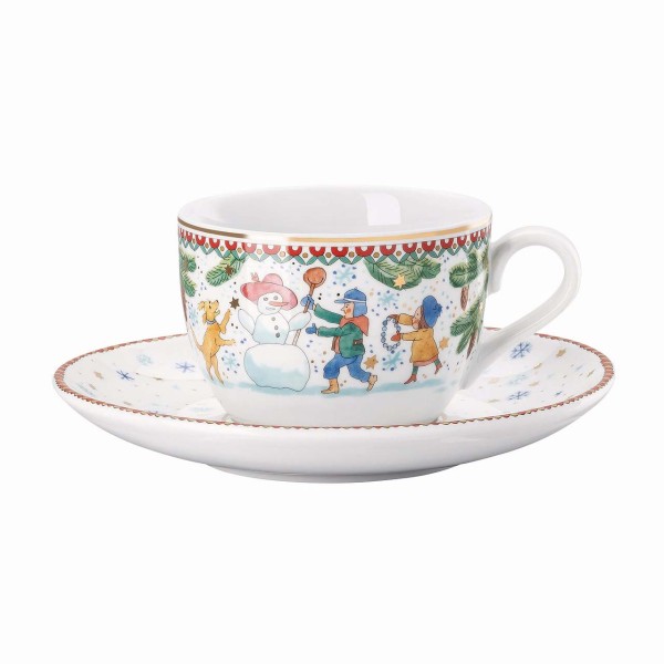 Hutschenreuther Sammelkollektion 25 Weihnachtsspiele Cappuccinotasse 2-tlg.