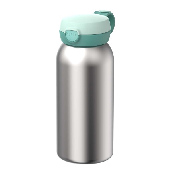 Mepal Campus 107489090300 Edelstahl Trinkflasche mit Klappdeckel 0,6l - Cool Mint
