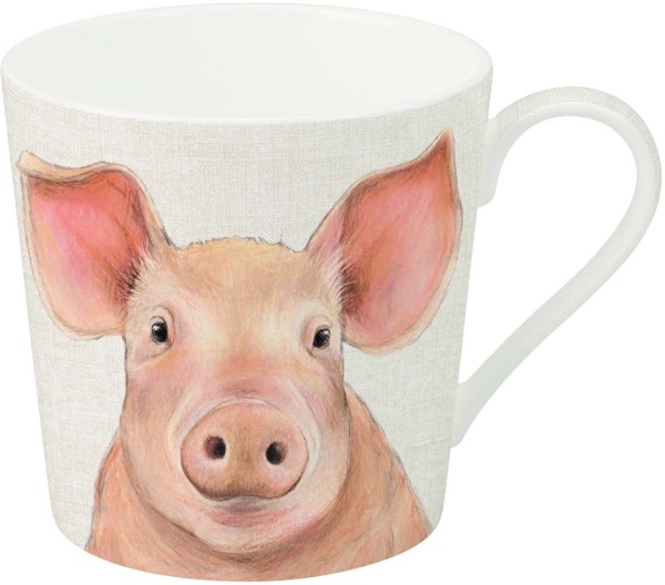 Ihr FARM PIG cream BOJ1047960 Bone China Becher 350 ml