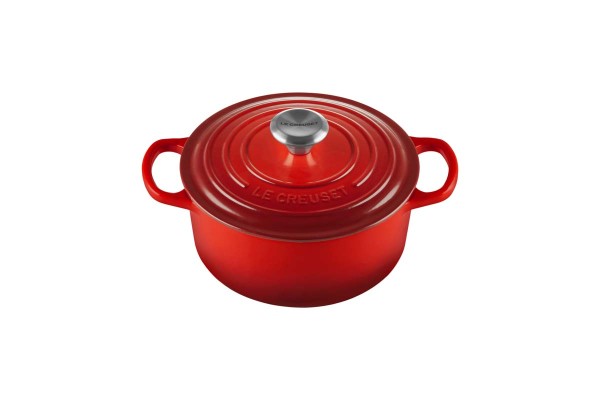 Le Creuset Kochgeschirr 21177180602430 Bräter Rund Signature 18cm - Kirschrot
