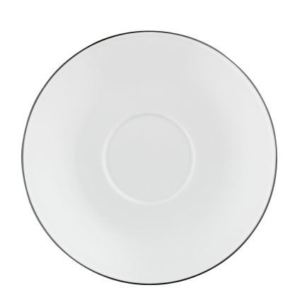 Fürstenberg Wagenfeld, Schwarze Linie Cappuccino-Untertasse 16 cm