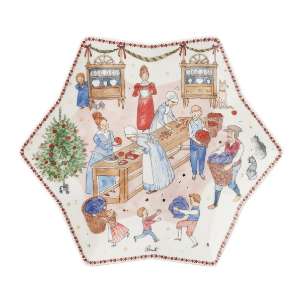 Hutschenreuther Sammelkollektion 2026 Winterschmaus Sternschale 34 cm