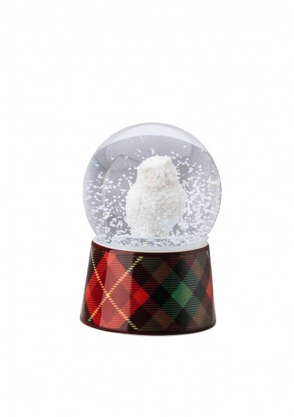 Hutschenreuther Weihnachtsartikel Cozy Winter Schneekugel &#039;Waldkautz&#039; Durchm. 6 cm, Höhe 9 cm