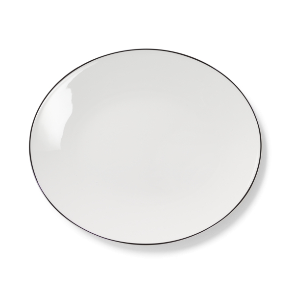 Dibbern Simplicity 0322212507 Platte oval 39 cm - Schwarz