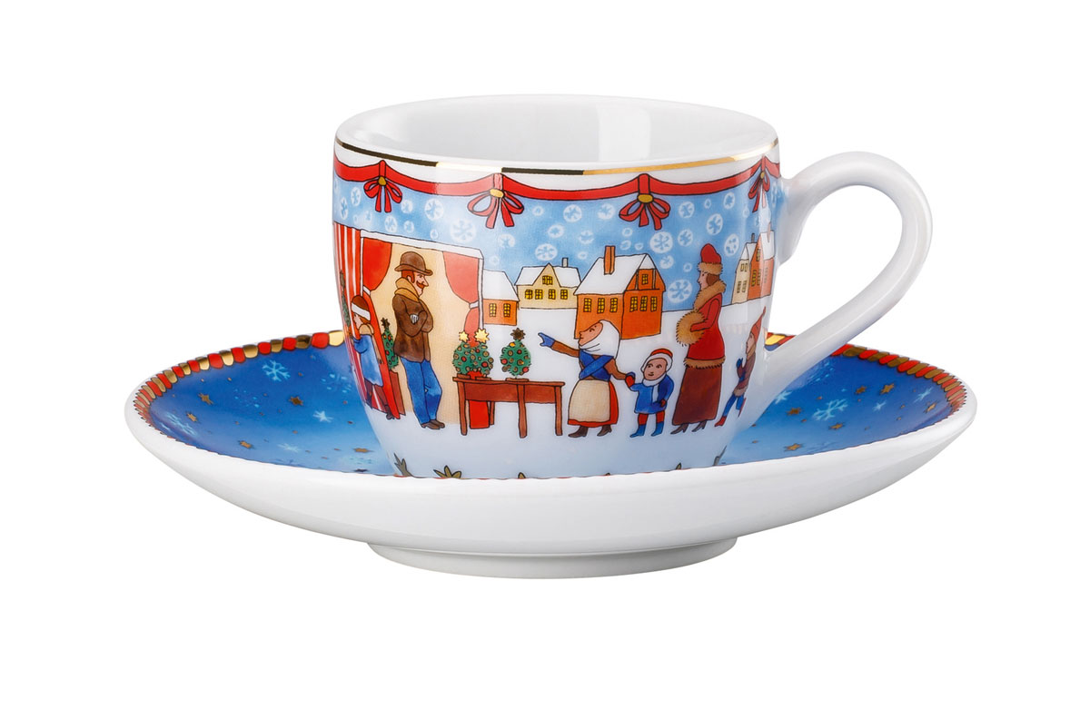 Hutschenreuther Weihnachten Espressotasse 2 Tlg Weihnachtsmarkt 2019 12 Cm 0 8 L Schafer Kuche Und Tisch