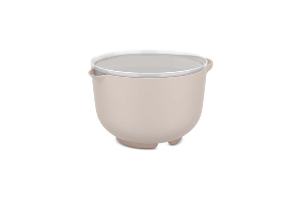 Mepal Chef it 102305031500 Rührschüssel 1,5L mit Deckel - Chalk