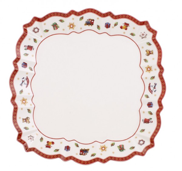 Villeroy &amp; Boch Toy`s Delight 1485852580 Servierteller eckig weiß, 26 x 26 cm