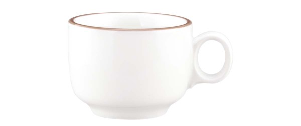 Seltmann Sento Home Pure Lines Cocoa Brown Espressoobertasse 0,08 l mit Henkel