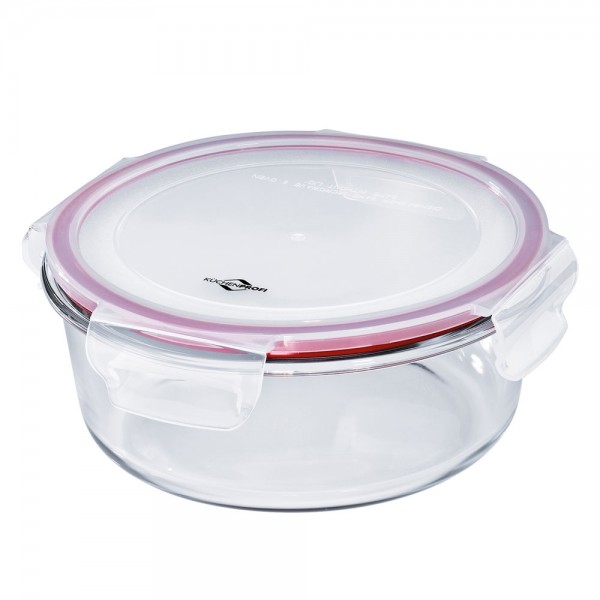 Küchenprofi Küchenaccessoires Lunchbox/Vorratsdose Glas rund, groß