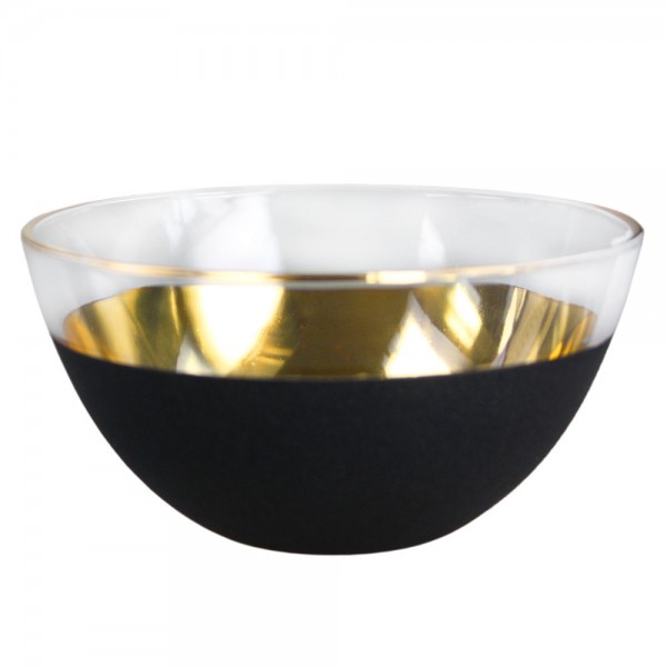 Eisch COSMO gold schwarz Schale (567/24) 13 cm / 24, cm