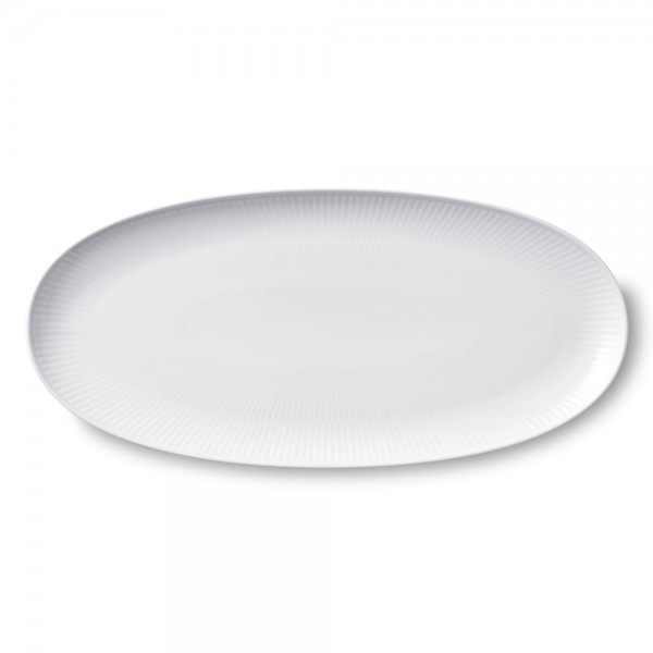 Royal Copenhagen White Fluted Platte oval 37cm