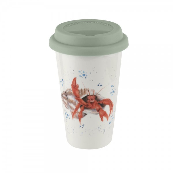 Royal Worcester Wrendale Designs Reisebecher, Hermit Crab (WNRF78753-XW) 0,31 l