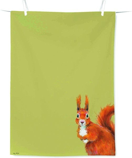 Ihr Squirrel Hazel Green T1118220 Geschirrtuch 70 x 50 cm