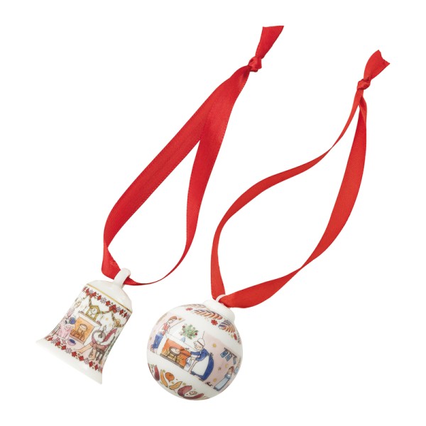 Hutschenreuther Sammelkollektion 2026 Winterschmaus Set Miniglocke/Minikugel