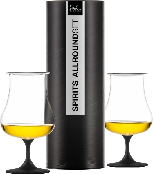 Eisch Gentleman 180446 Universal Spirituosenglas 500/213 Schwarz - 2Stk.