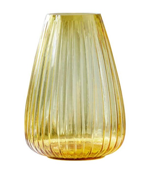 Bitz Kusintha 25349 Vase 22 cm Amber Glass