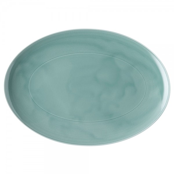 Thomas Loft Colour Ice Blue Platte oval 34cm