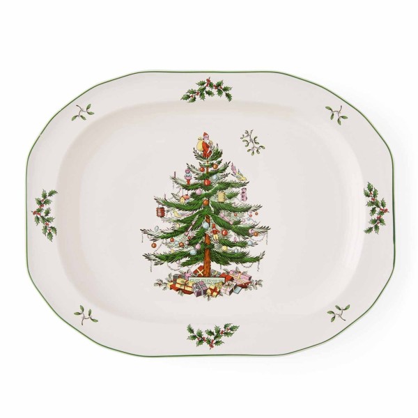 Spode Christmas Tree Platte oval 35cm