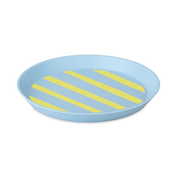 Koziol Nora Stripes 8160720 Teller 20,5cm - Sweet Blue