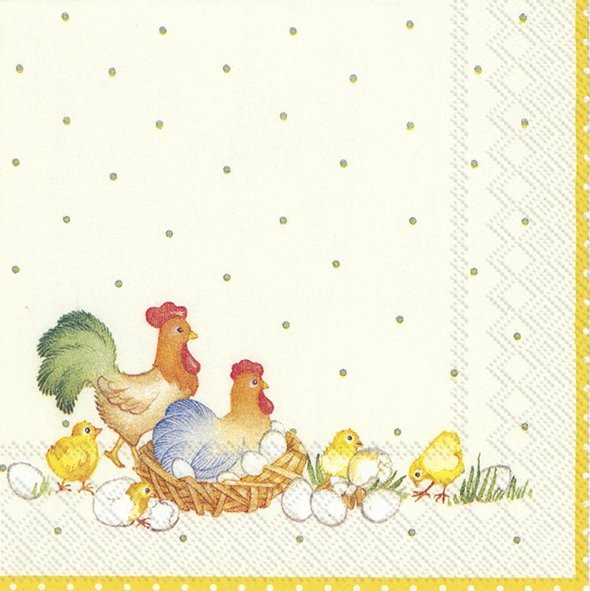 Villeroy und Boch Spring Awakening Lunch Servietten New Easter Farmers (L786500) 33 x 33 cm