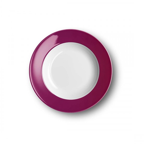 Dibbern Solid Color 2005500020 Bordeaux Teller tief 23 cm Fahne