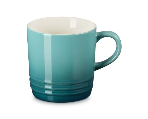 Le Creuset Steinzeug 70303200990099 Cappuccino Becher 0,2L - Bleu Riviera